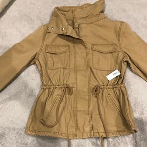 old navy jacket girls/womens waist drawstring